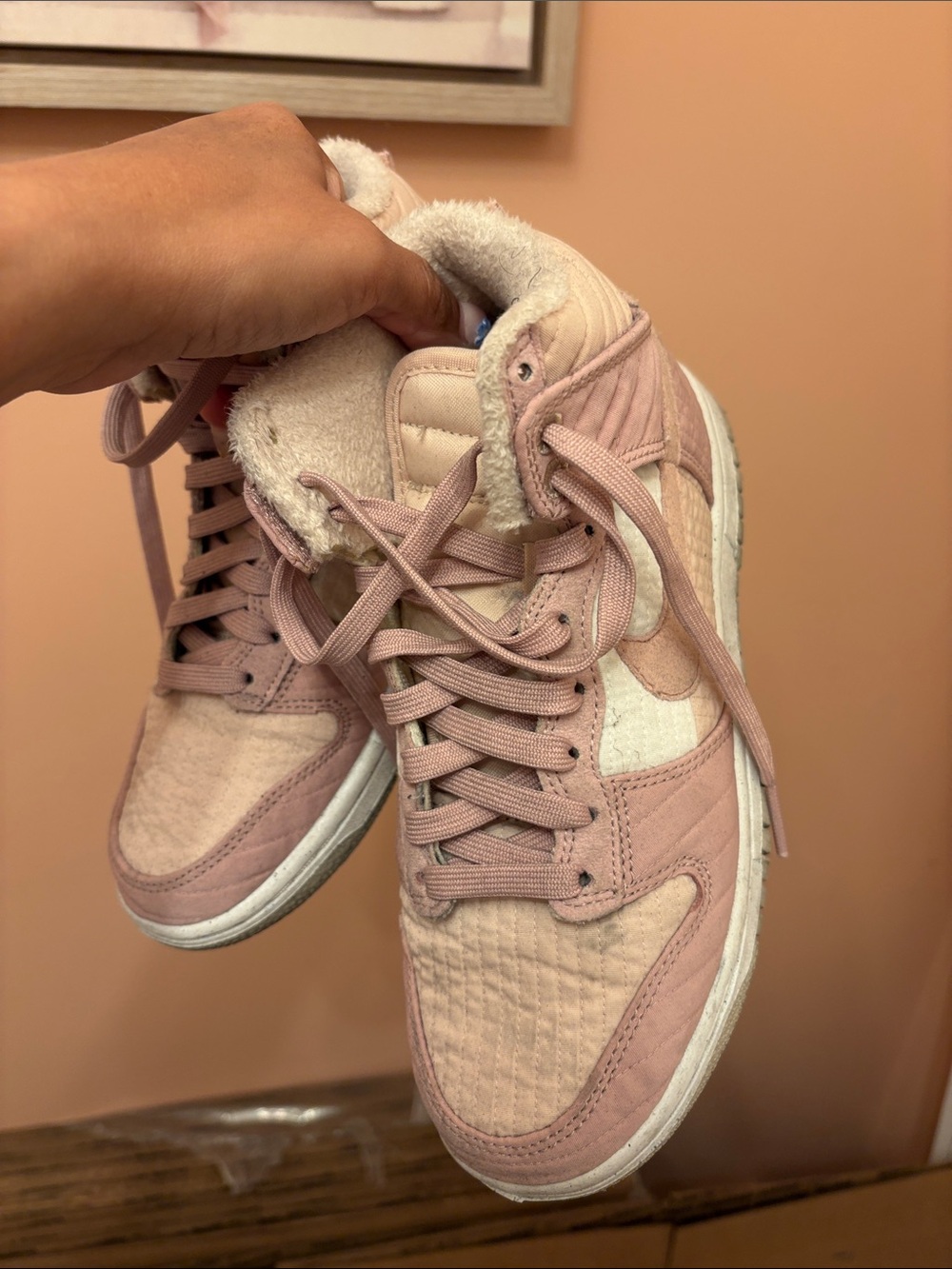 Dunk High Next Nature "Toasty - Pink Oxford" sneakers - Picture 4 of 9